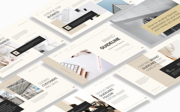 Download Brand Guideline Keynote Template - Keynote template Collection