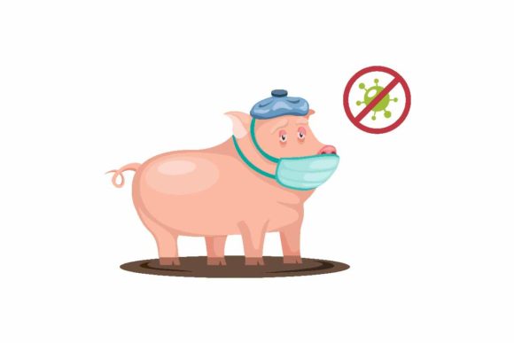 Download Pig Sick Got Fever and Flu Wear Mask - Fever Collection