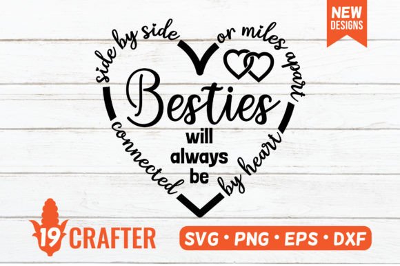 Download Besties Always Be Connected by Heart Svg - Connected Collection