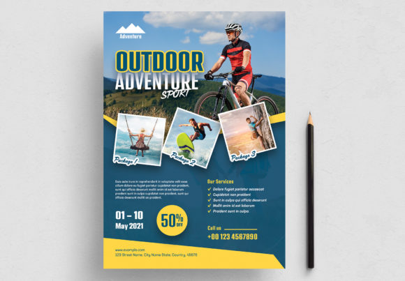 Download Outdoor Adventure Flyer Layout - Adventure Collection