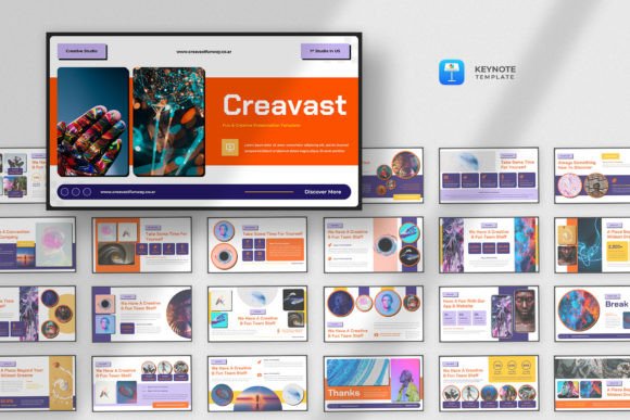 Download Fun &amp; Creative Keynote Template - Keynote template Collection