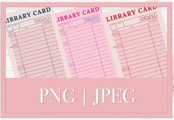 Download Pink Coquette Library Card Nerd Vibe SVG - Library Collection