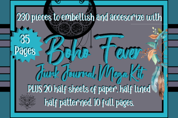 Download Boho Fever Junk Journal Mega Bundle Kit - Fever Collection
